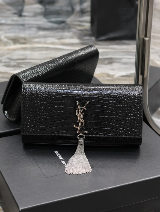 YSL Classic Crocodile leather Kate Bag