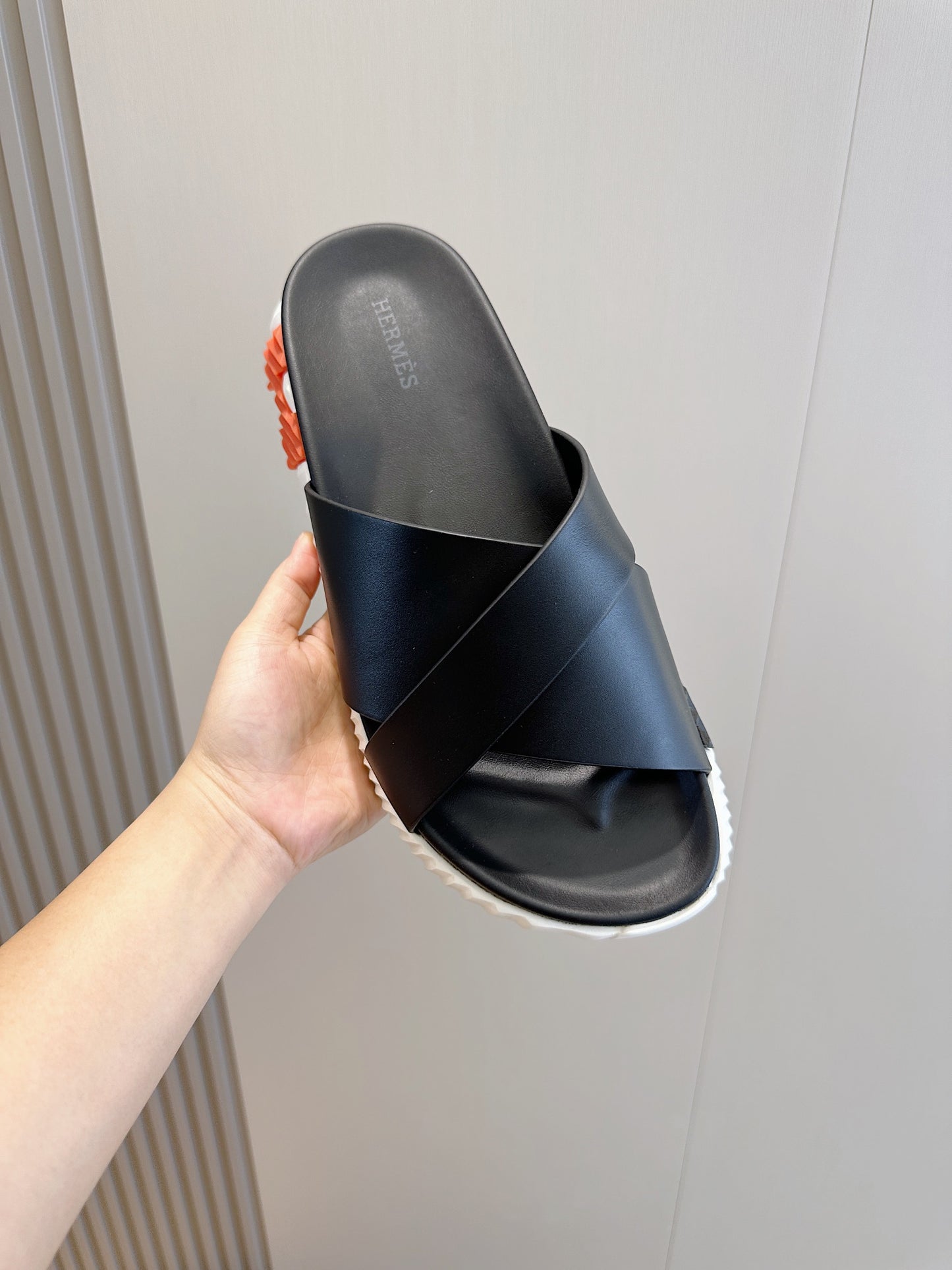 Hermes Men leather Slides