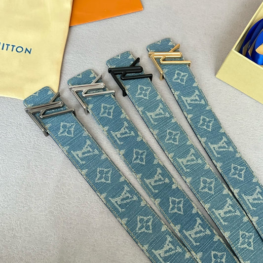 Louis Vuitton denim belt