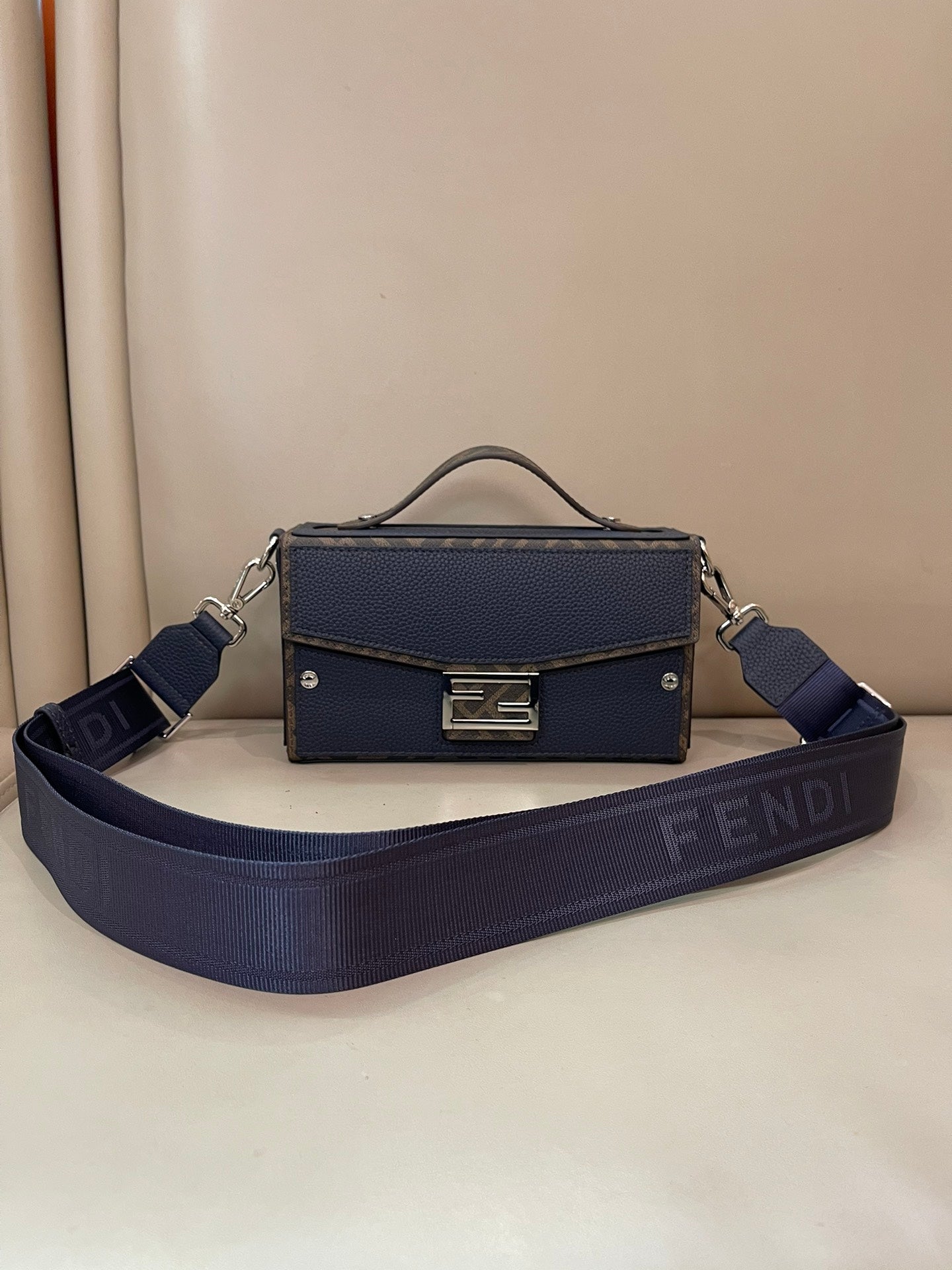 Fendi Baguette Trunk leather bag