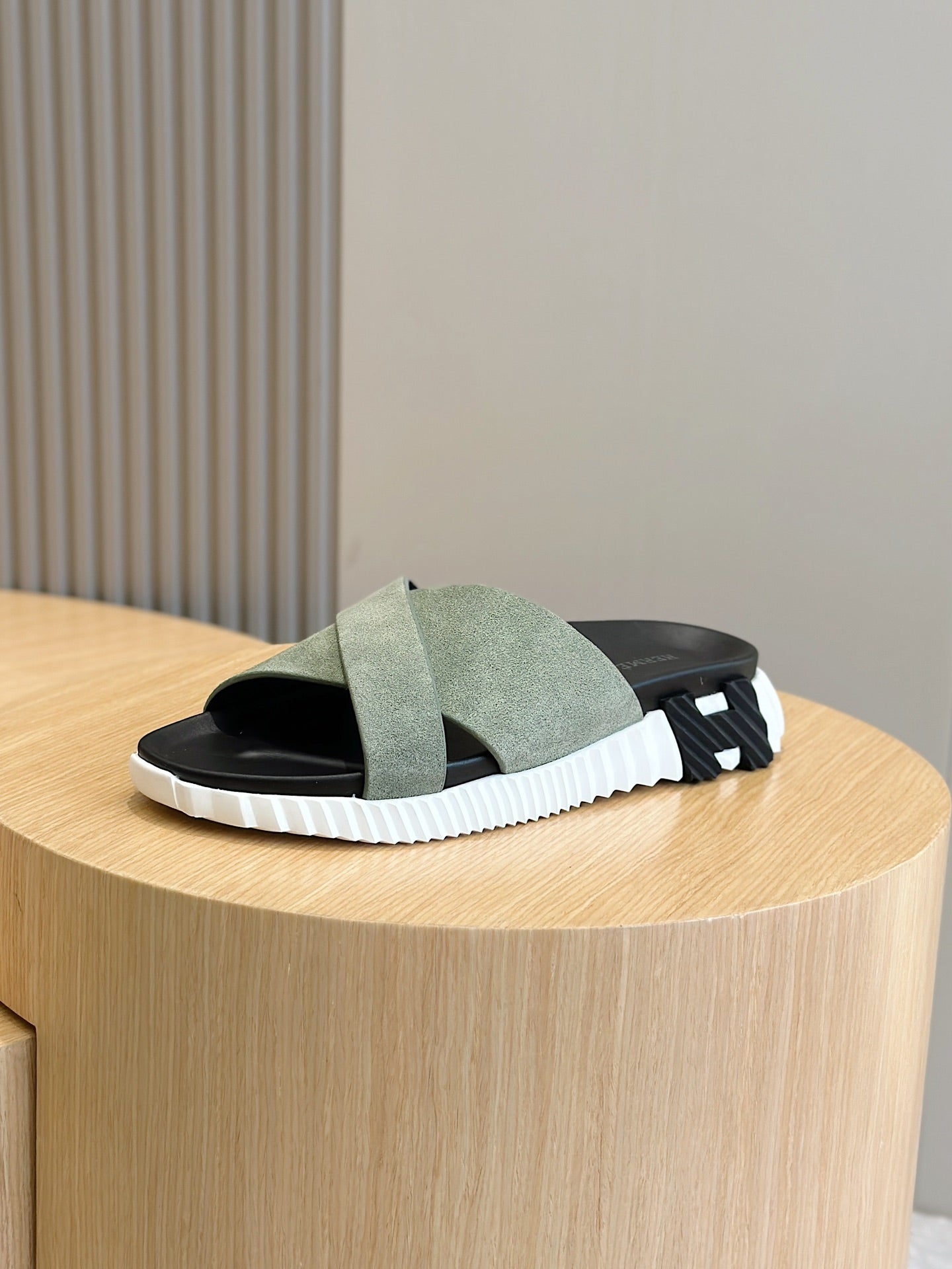 Hermes Men Suede Slides