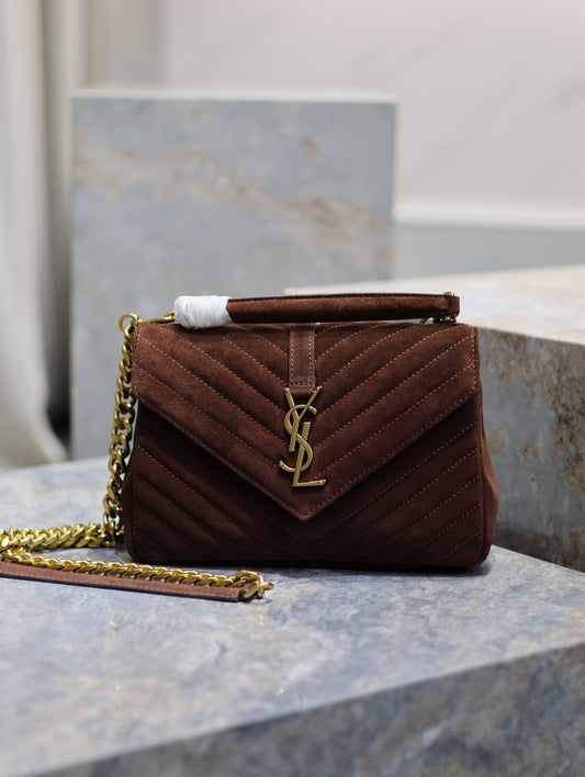 YSL Monogram college 24 suede