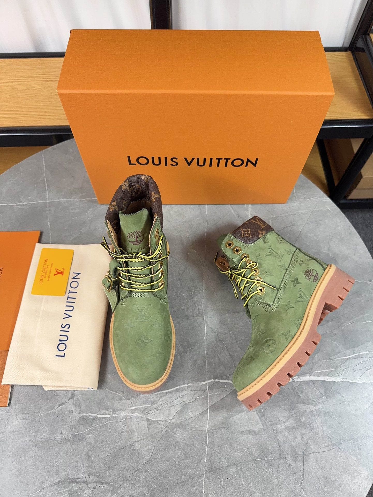Louis Vuitton X Timberland Boots