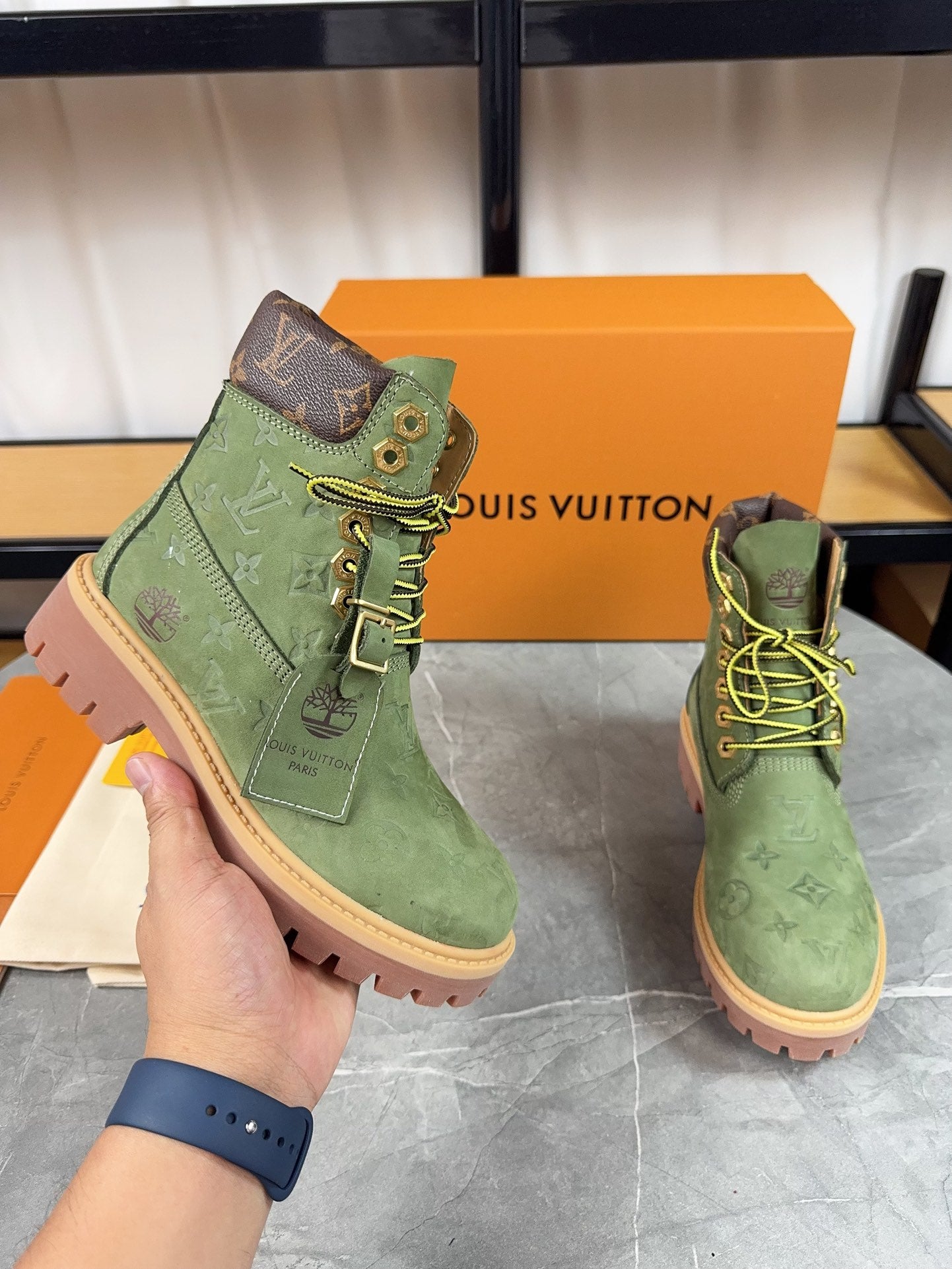 Louis Vuitton X Timberland Boots