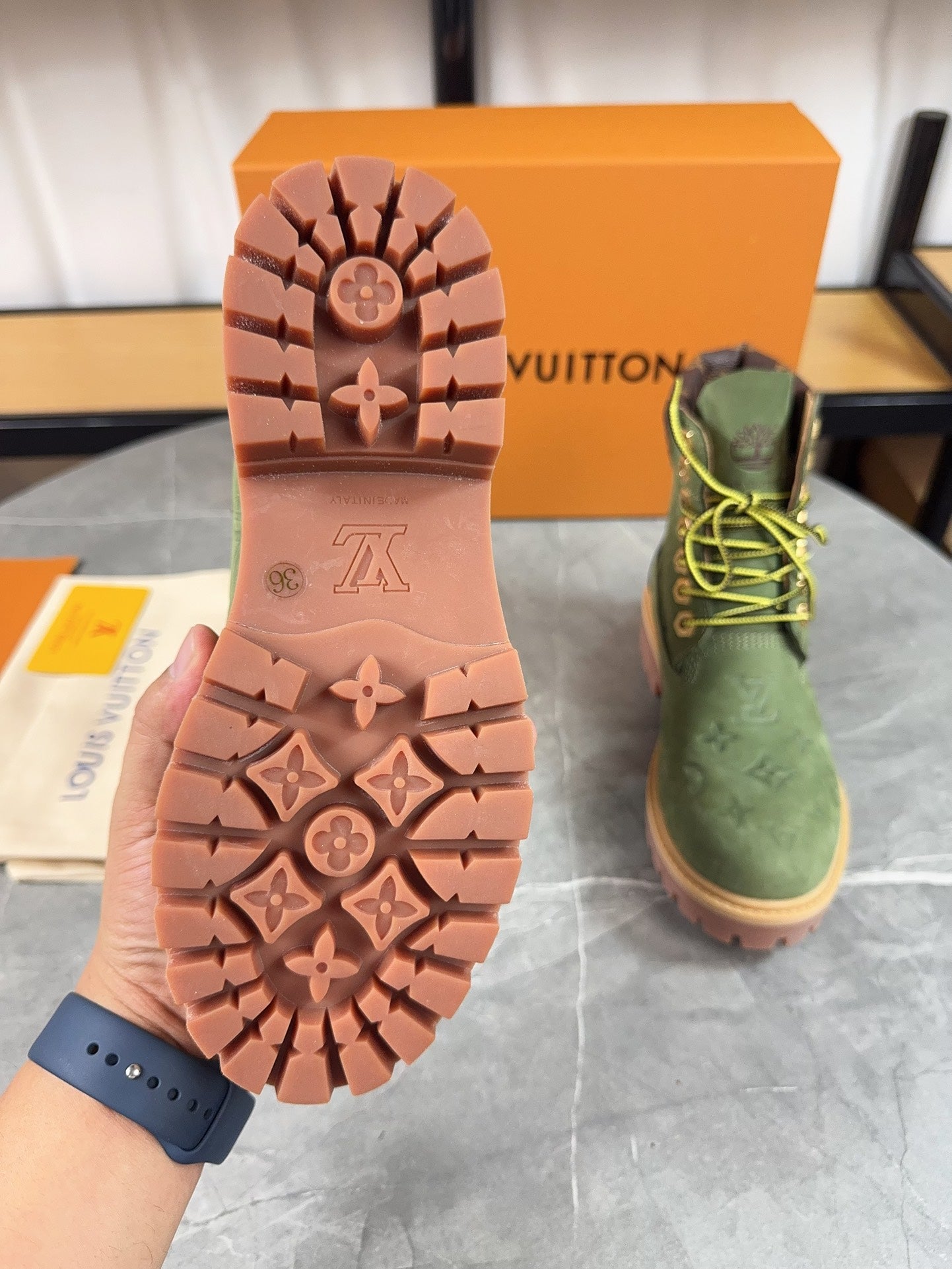 Louis Vuitton X Timberland Boots