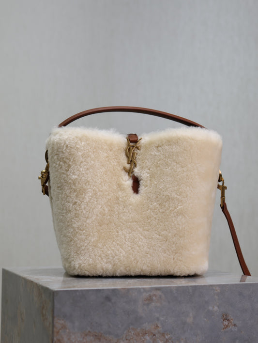 YSL Le 37 Shearling bag