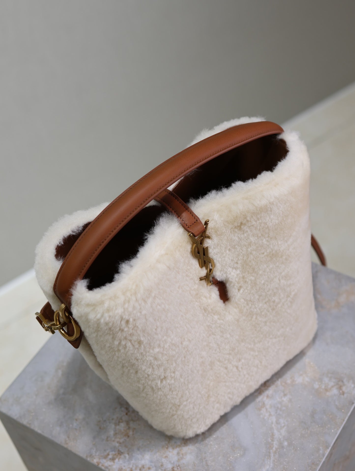 YSL Le 37 Shearling bag