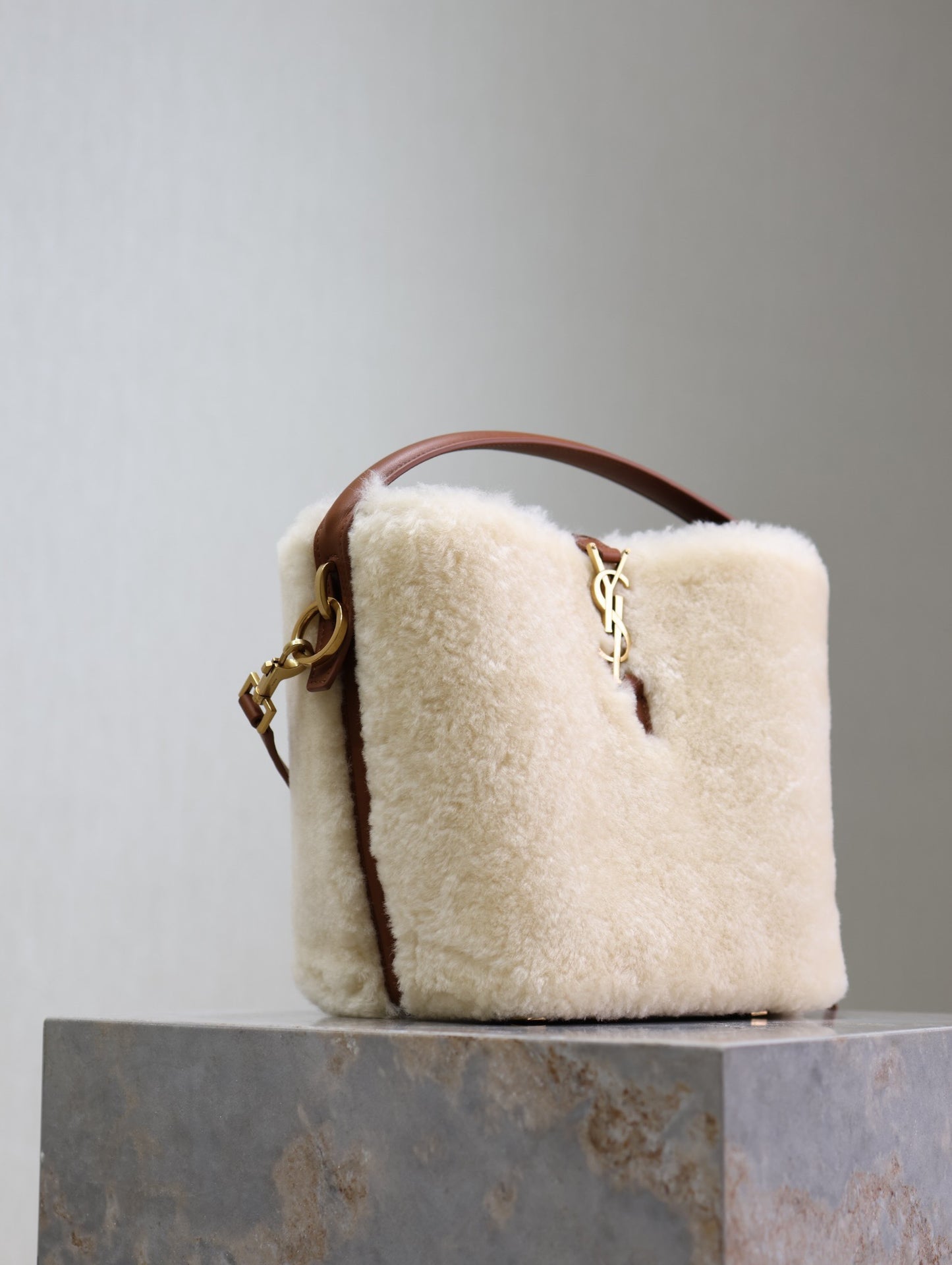 YSL Le 37 Shearling bag