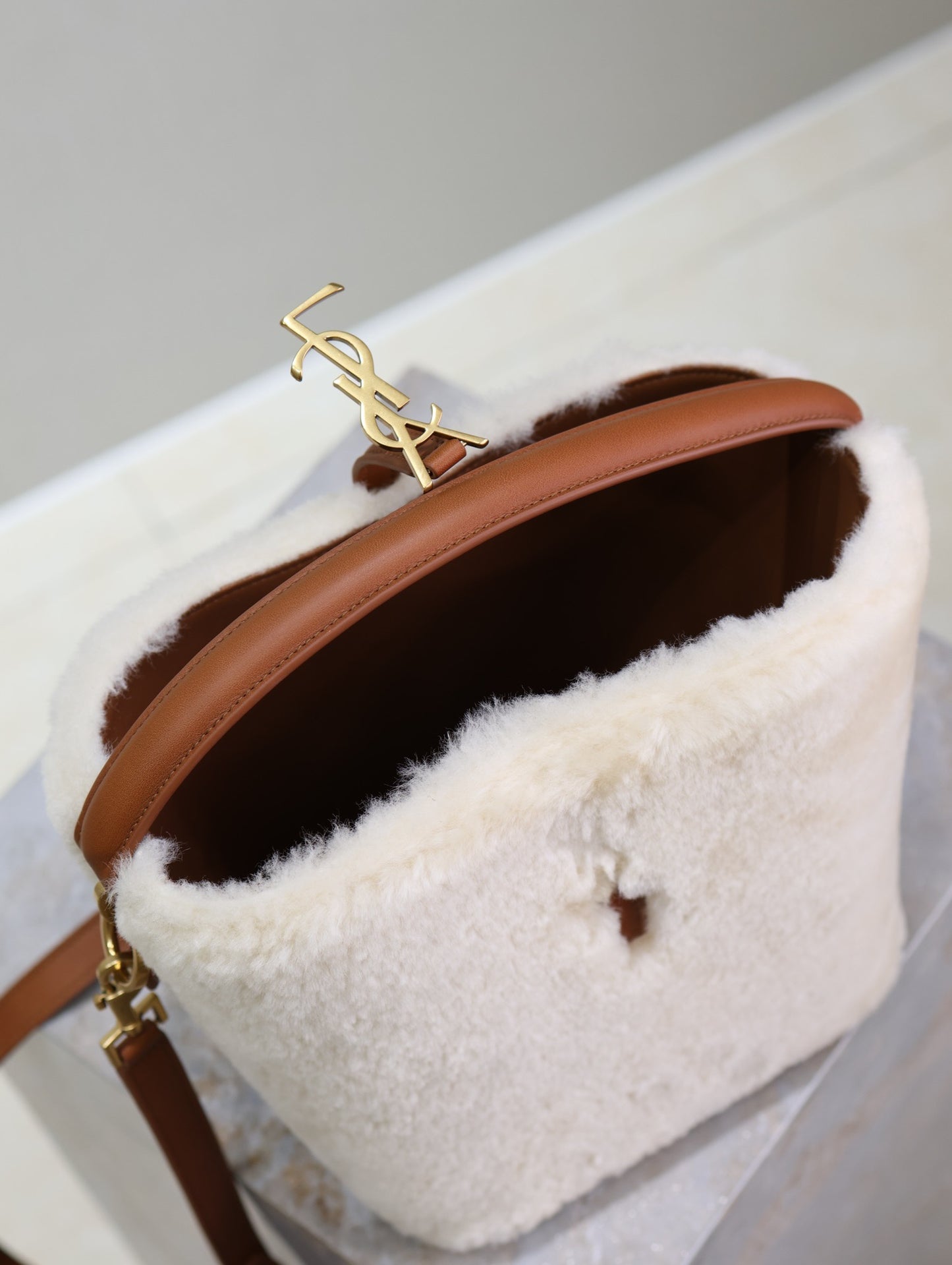 YSL Le 37 Shearling bag
