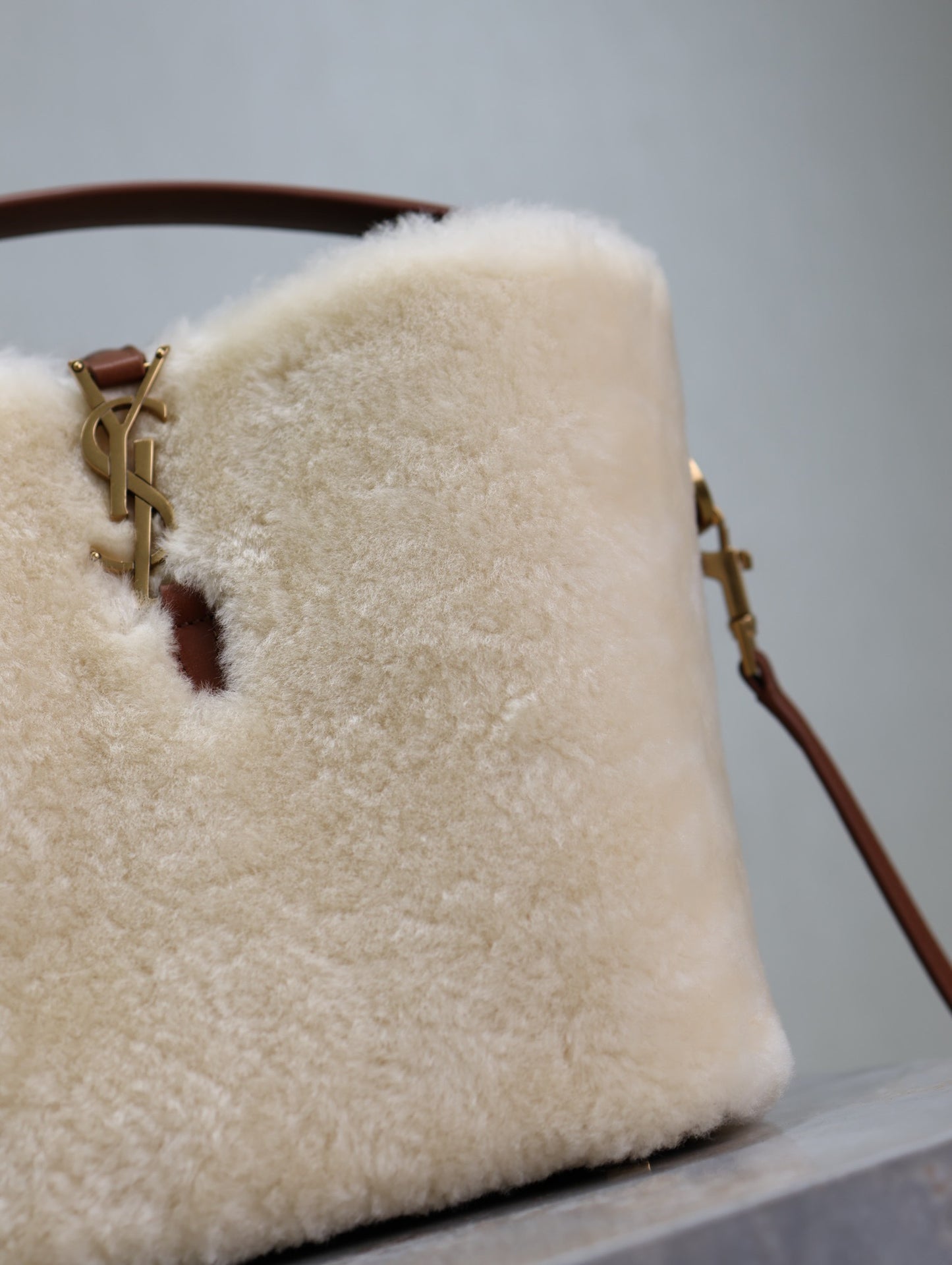 YSL Le 37 Shearling bag