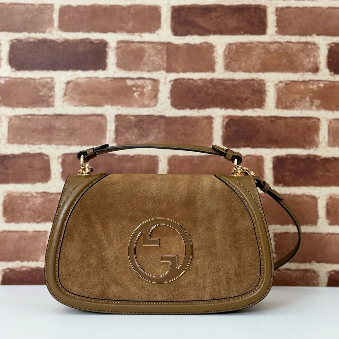 Gucci Blondie Medium Top handle Suede bag