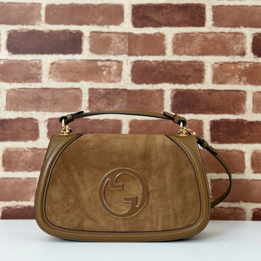Gucci Blondie Medium Top handle Suede bag