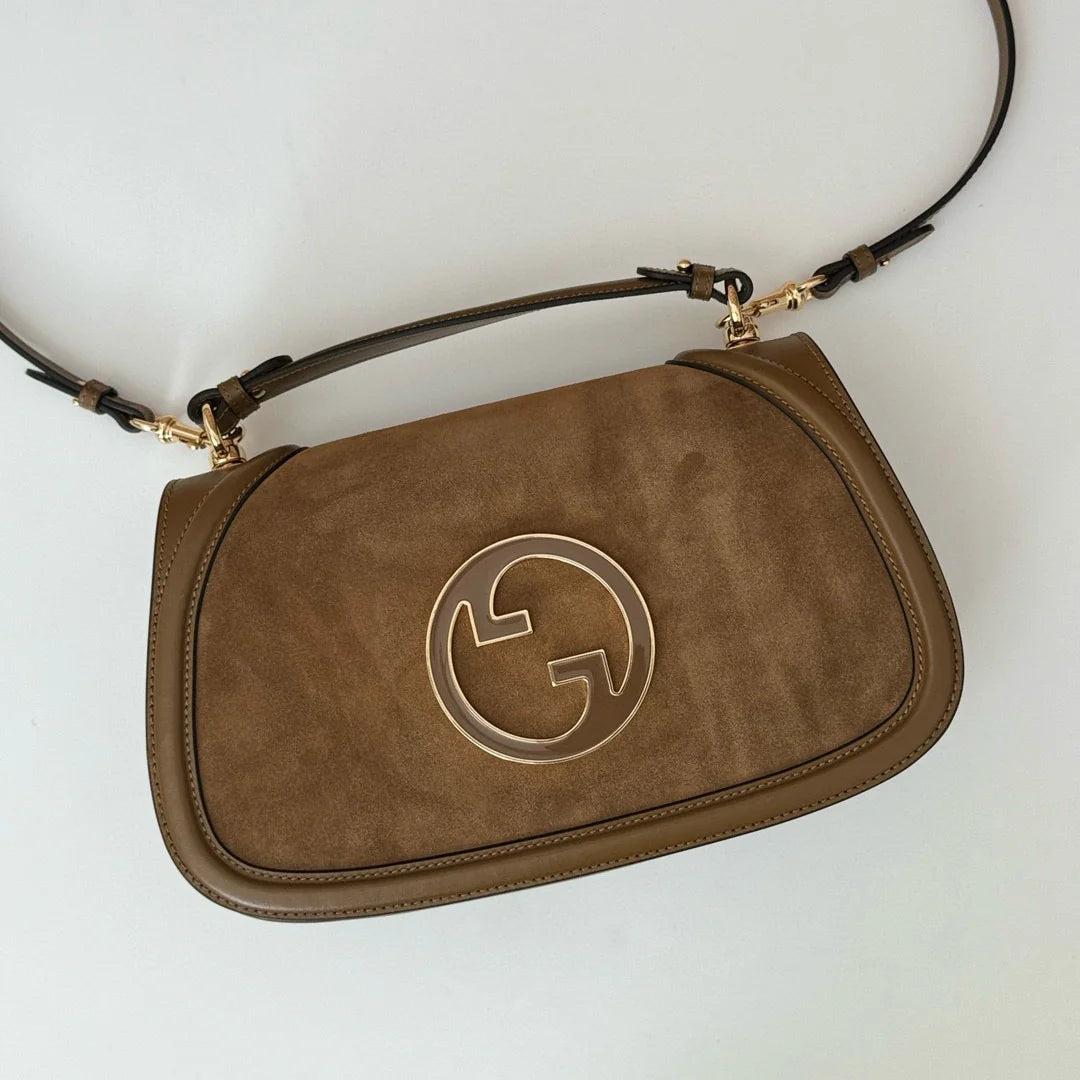 Gucci Blondie Medium Top handle Suede bag