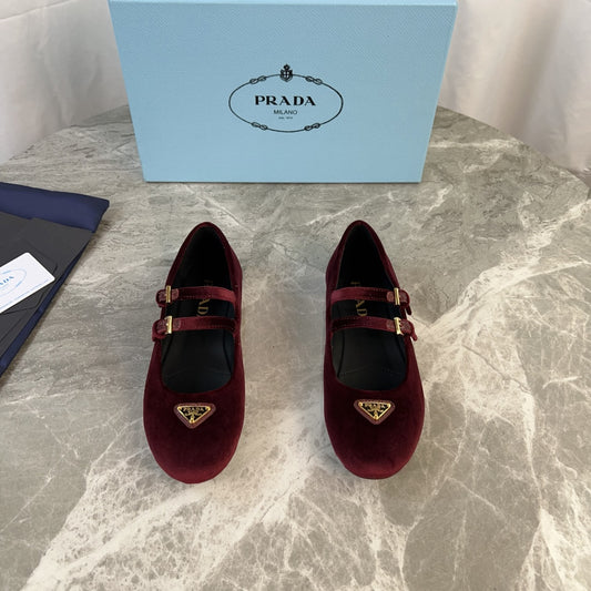 Prada Suede Ballerina