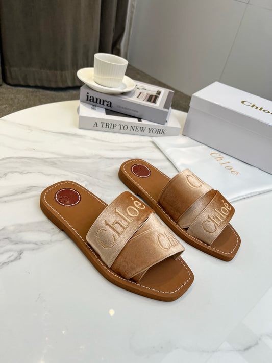 Chloe Suede Slides