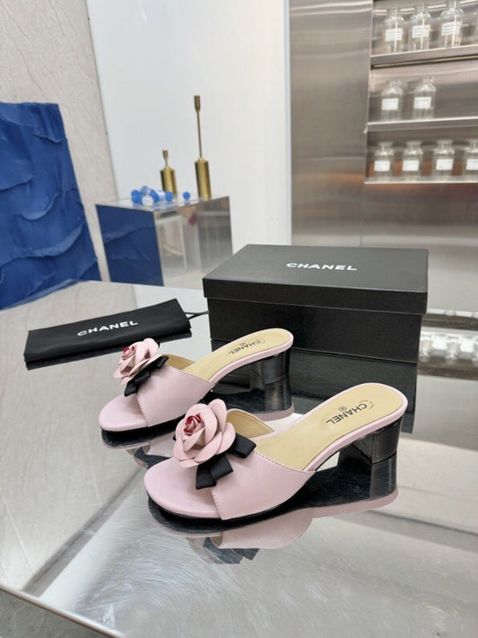 Chanel Camellia Heel Sandal