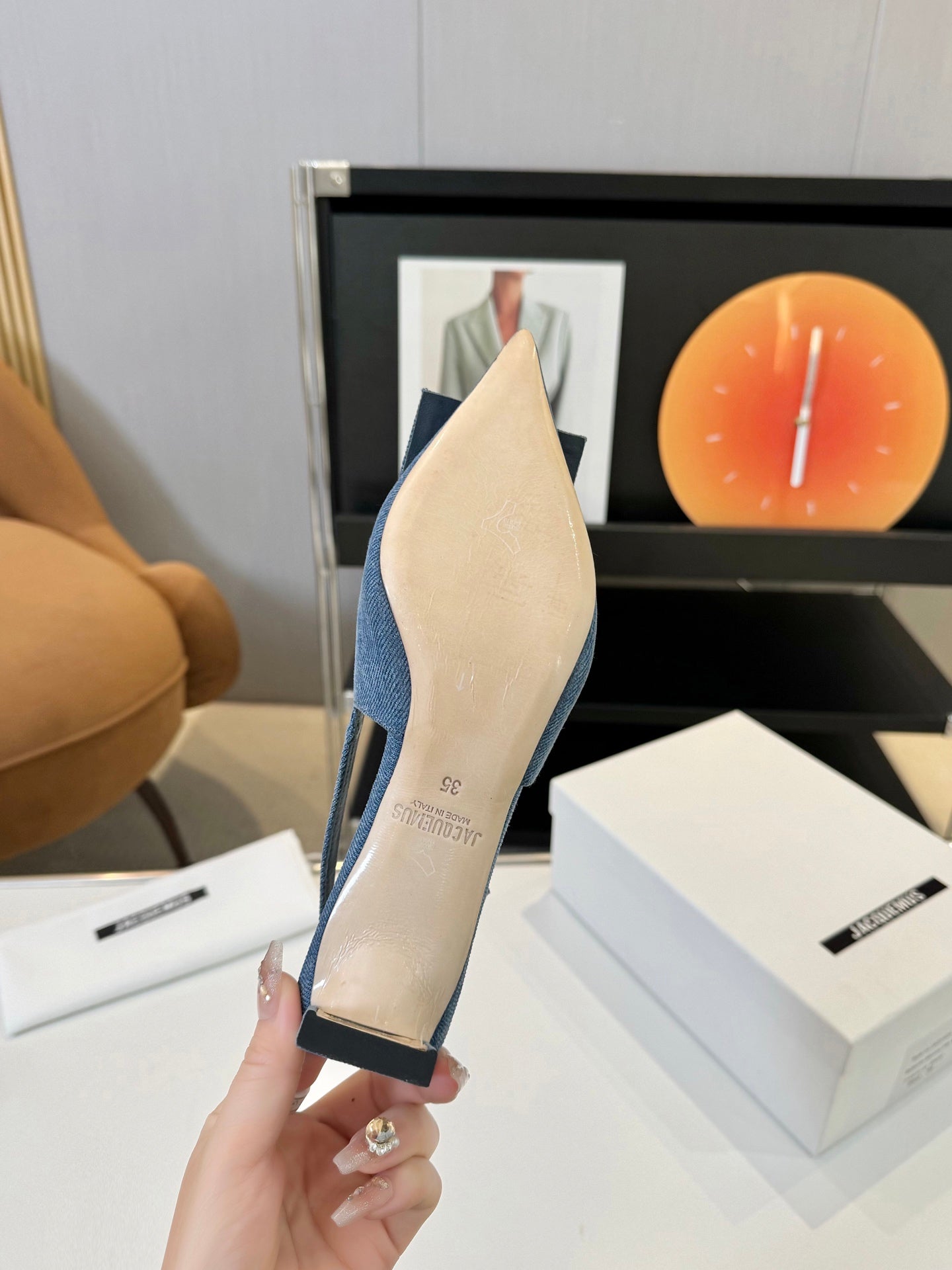 Jacquemus Denim Heels