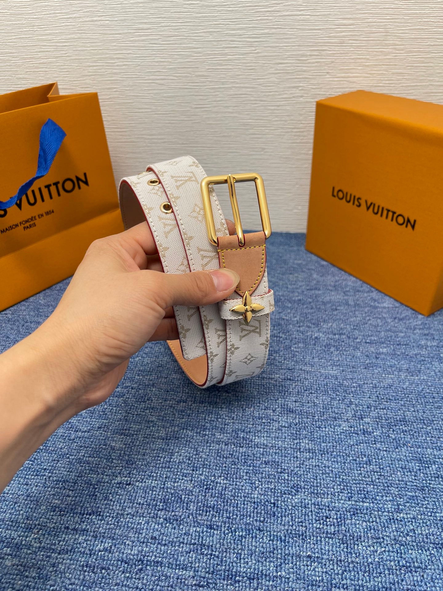 Louis Vuitton LV Flowergram Ardillon 30mm Belt