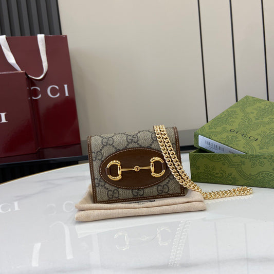 Gucci Card Case Chain Wallet