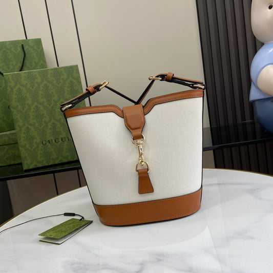 Gucci Mini Bucket bag canvas/leather