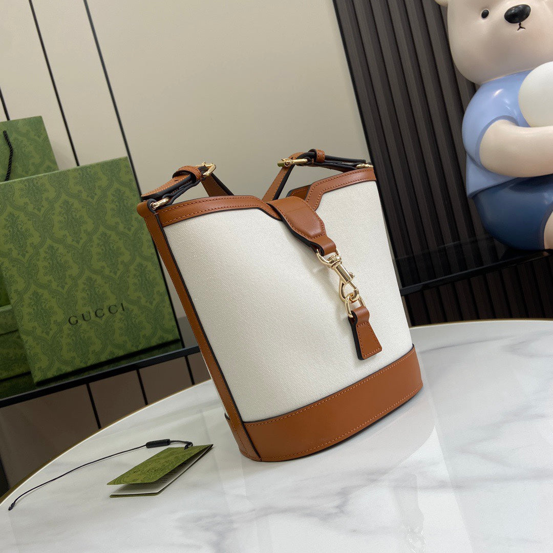 Gucci Mini Bucket bag canvas/leather