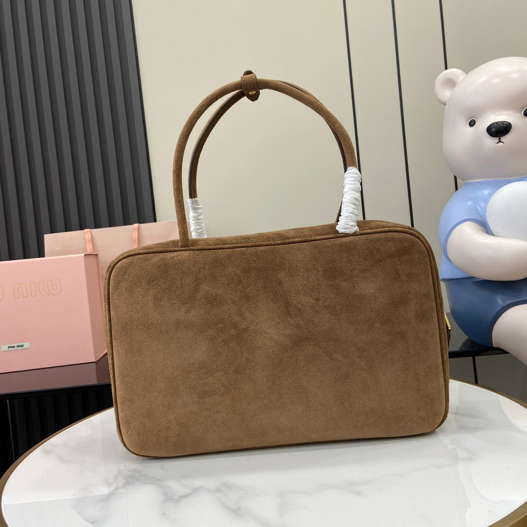 Miu Miu Beau Suede Top handle bag