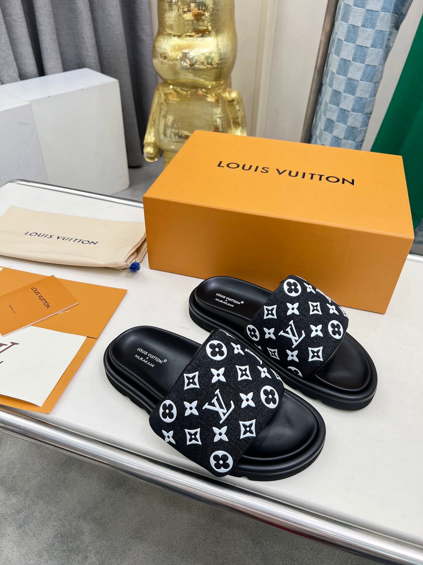 Louis Vuitton Denim Mules