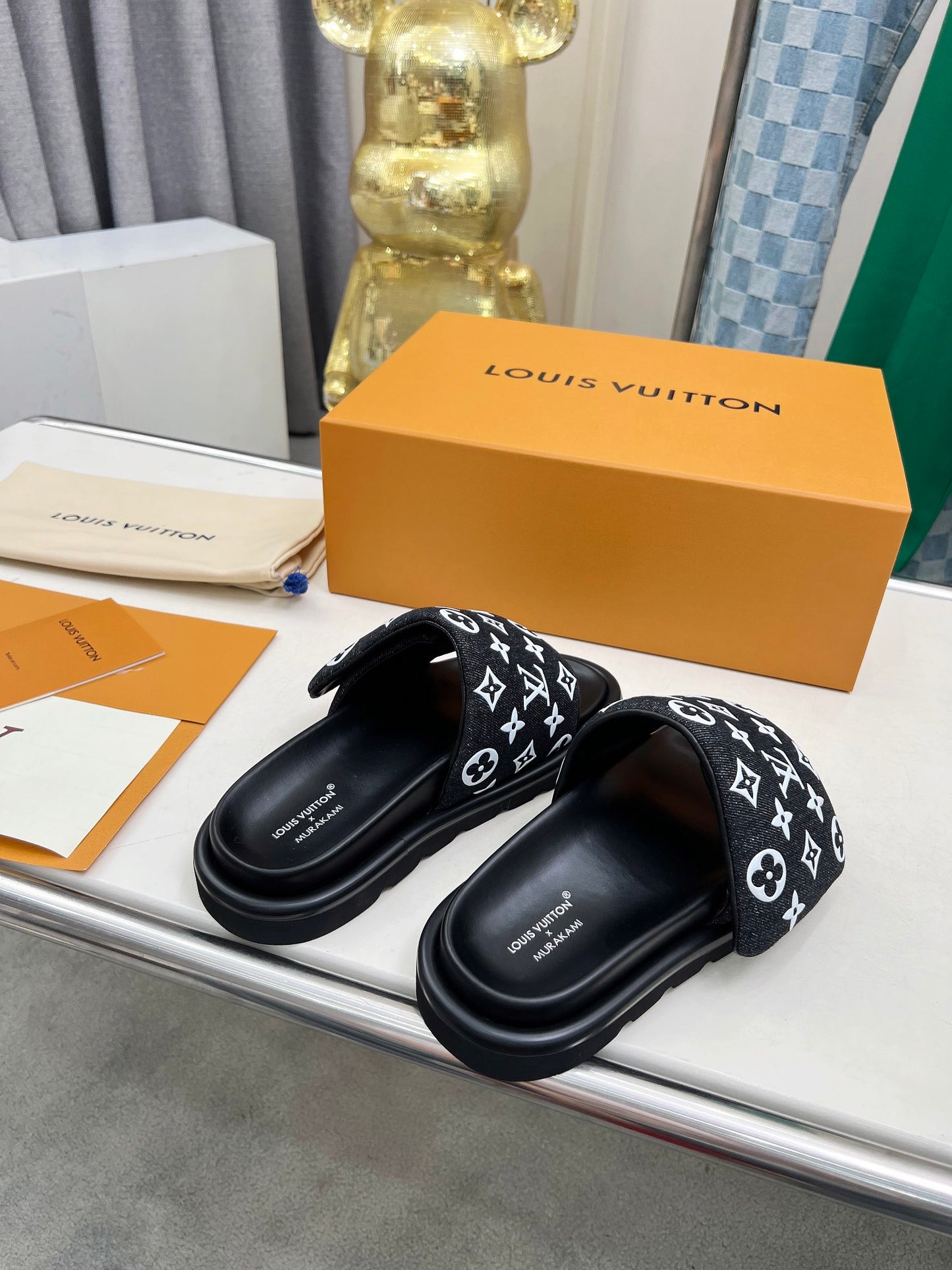 Louis Vuitton Denim Mules