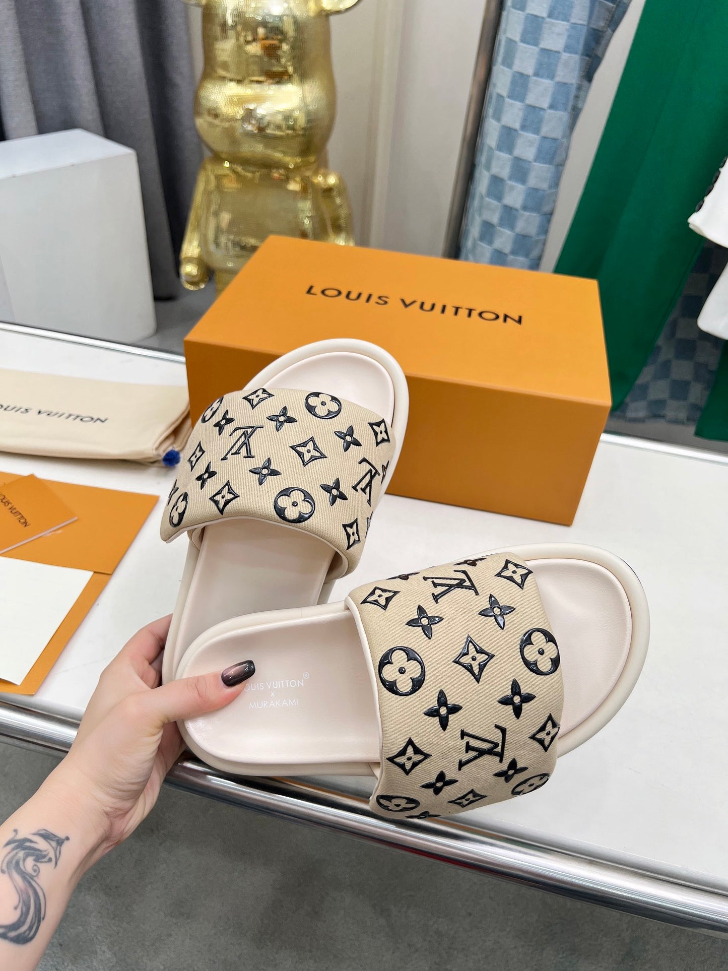 Louis Vuitton Denim Mules