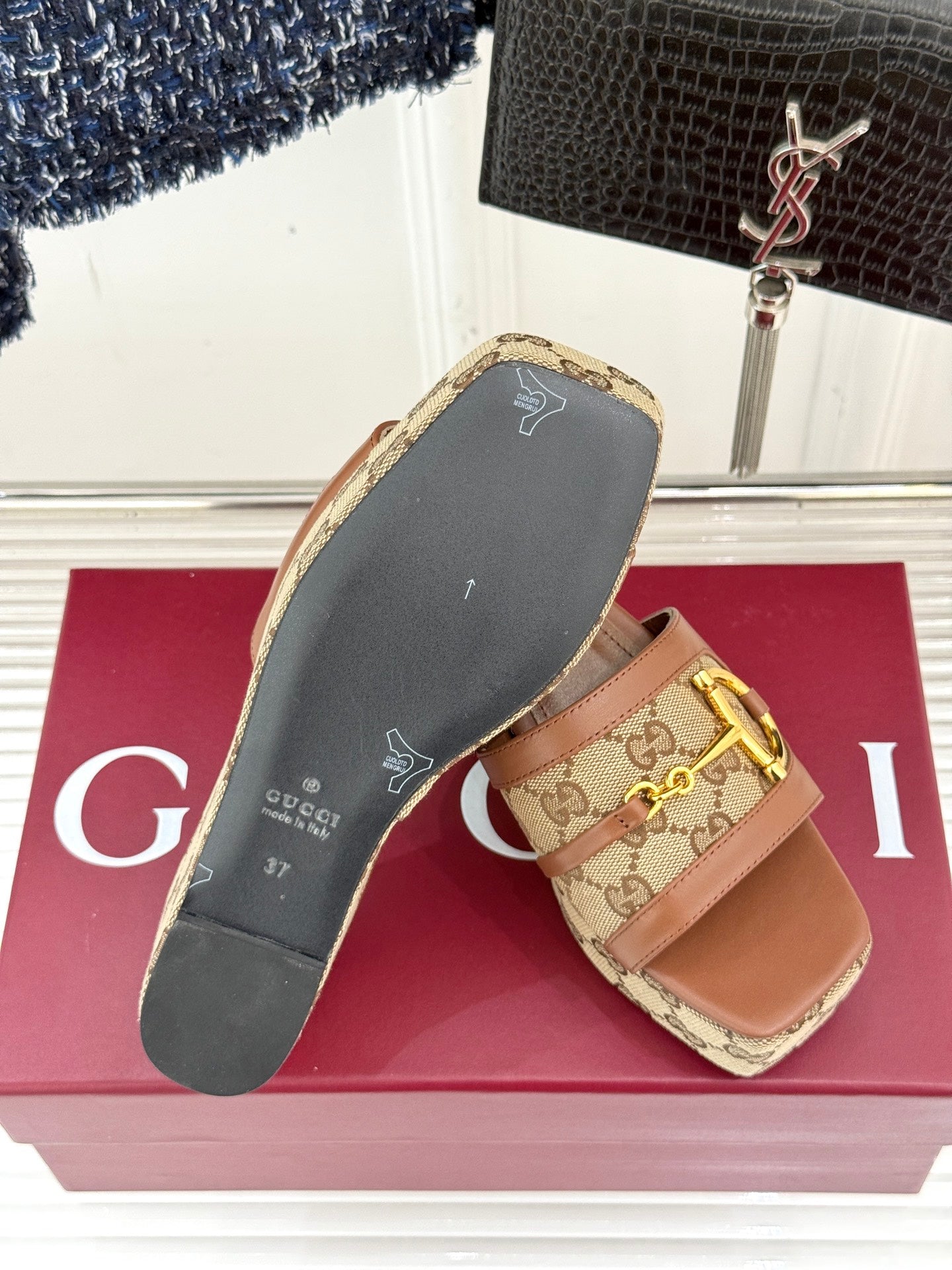 Gucci Wedge Sandals