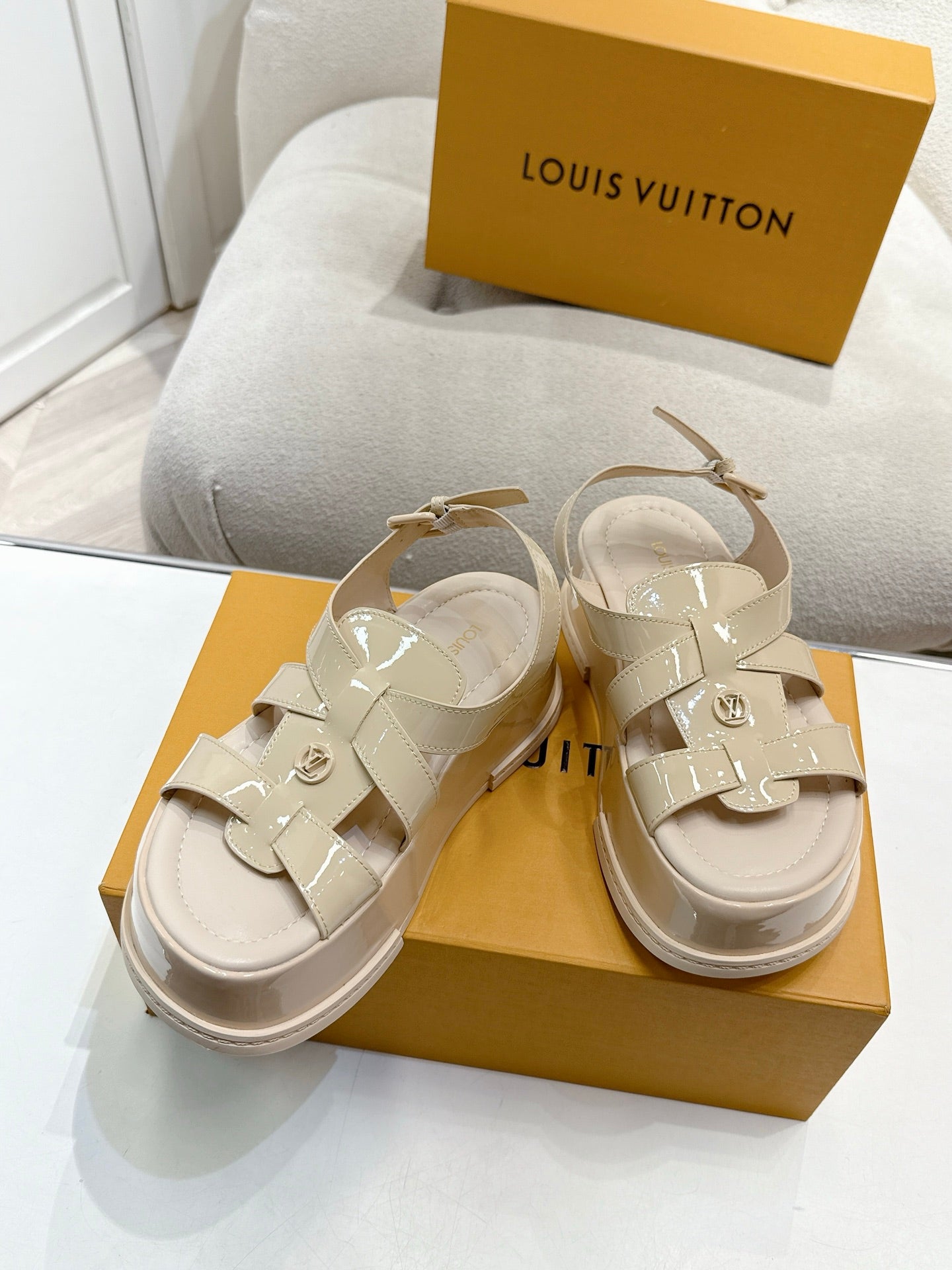 Louis Vuitton Maya Platform Sandals