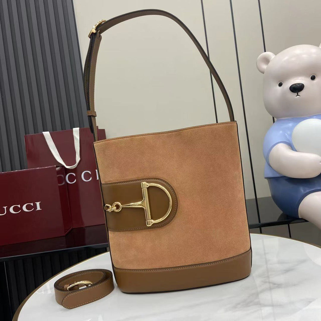 Gucci 73 Medium Bucket Suede bag