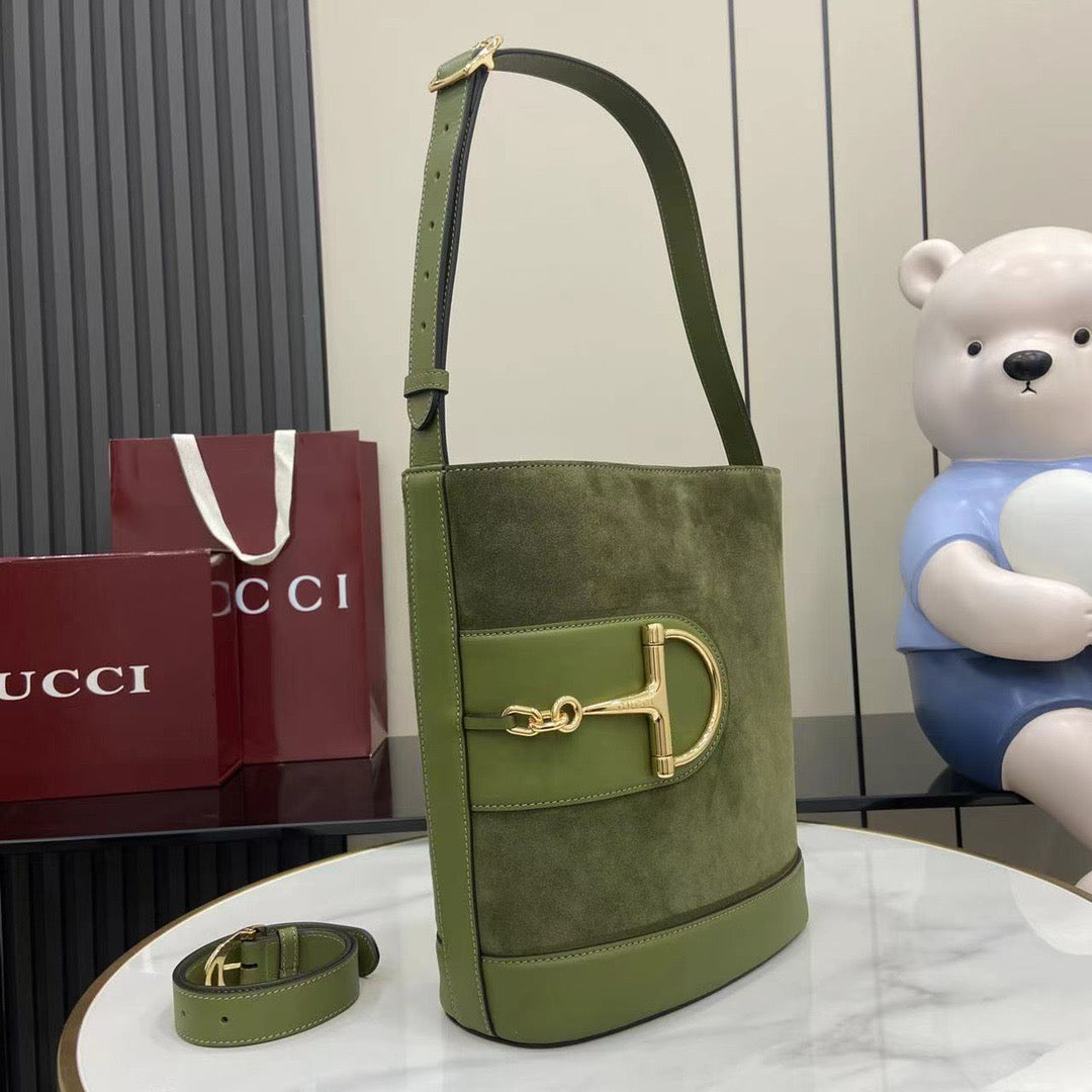 Gucci 73 Medium Bucket Suede bag