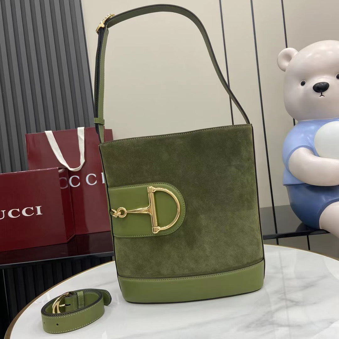 Gucci 73 Medium Bucket Suede bag