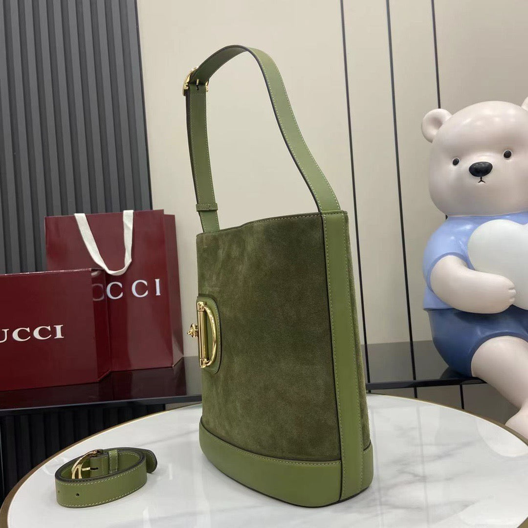 Gucci 73 Medium Bucket Suede bag