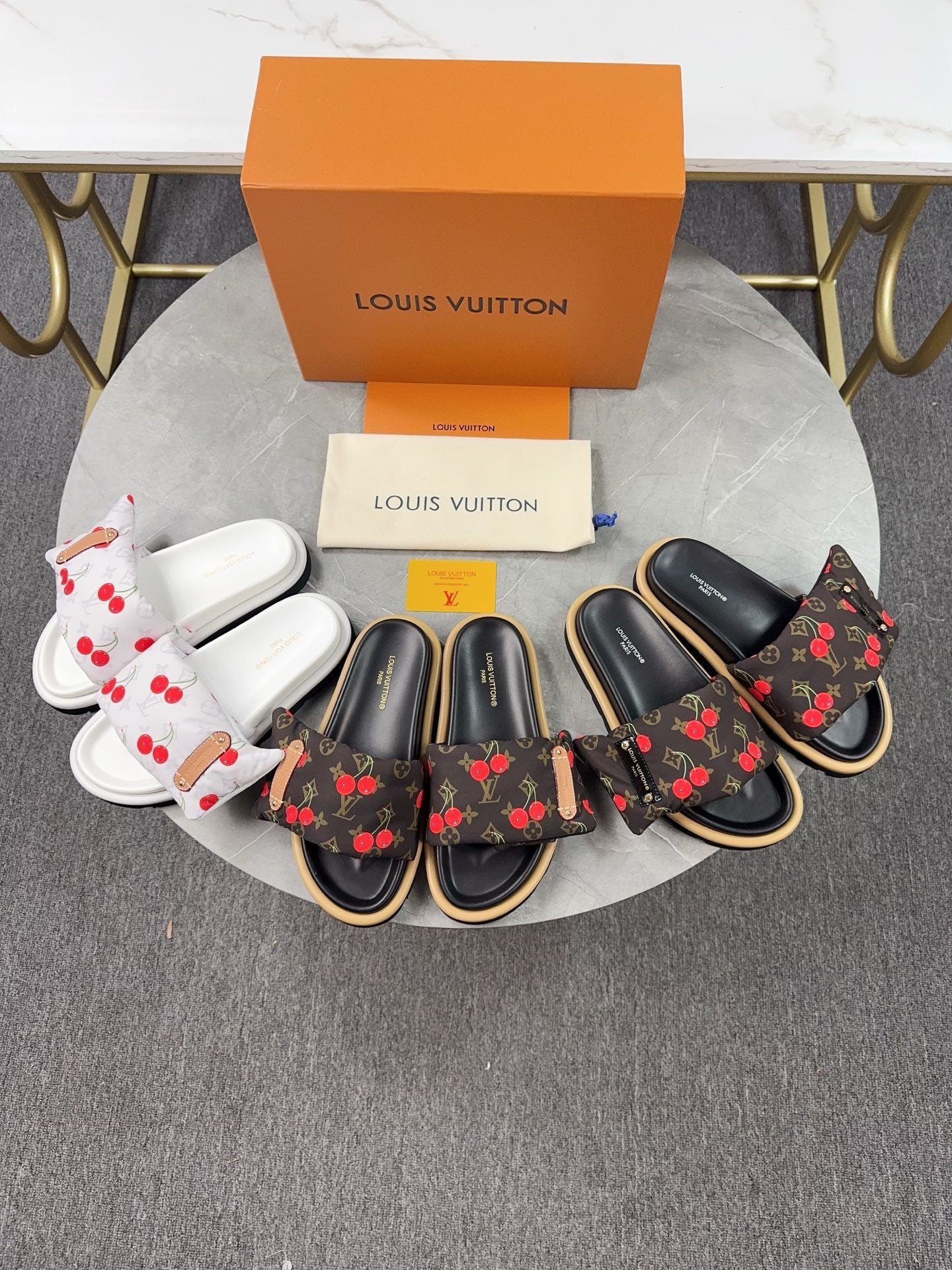 Louis Vuitton LV x TM Cherry slides