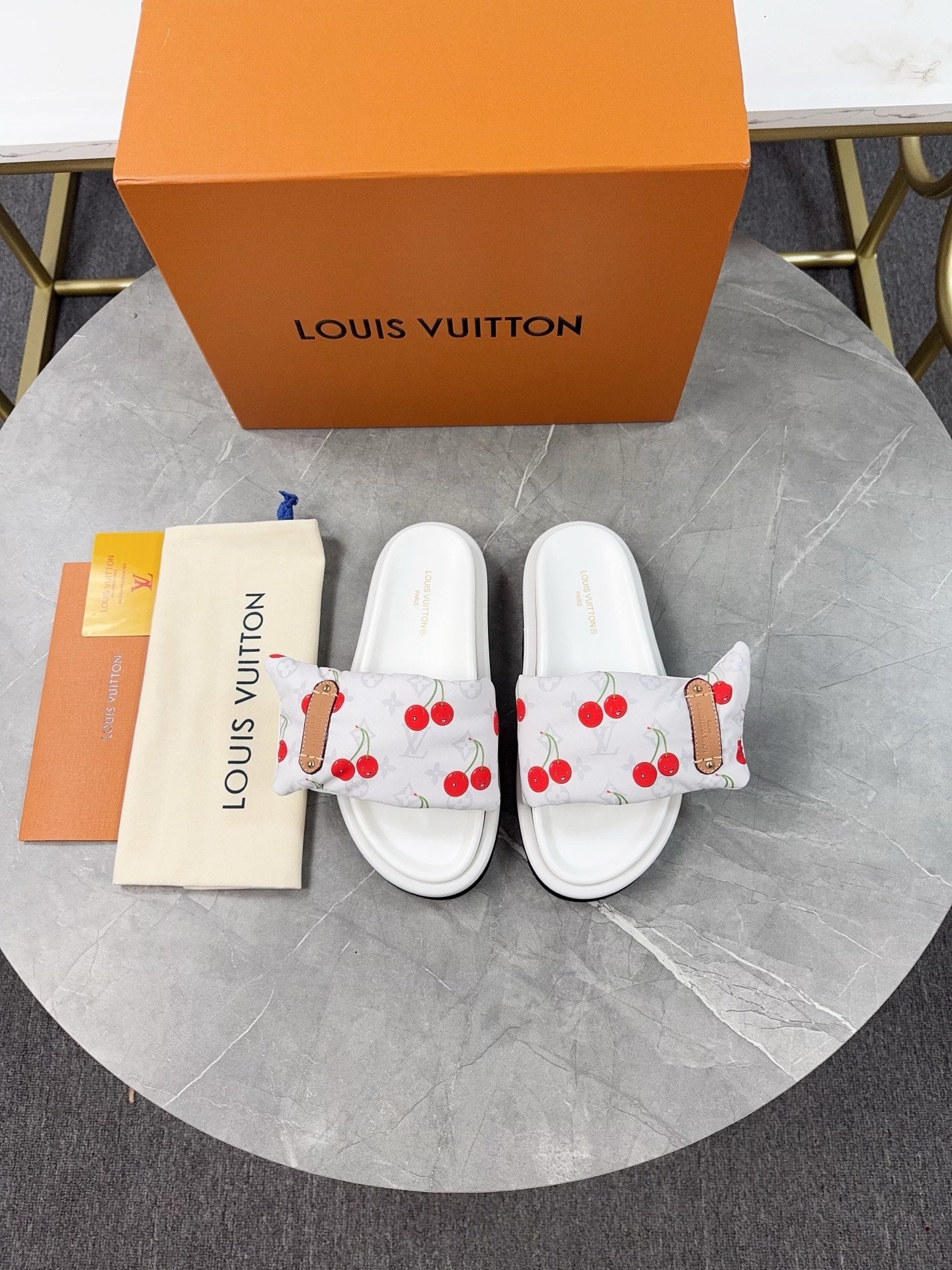 Louis Vuitton LV x TM Cherry slides