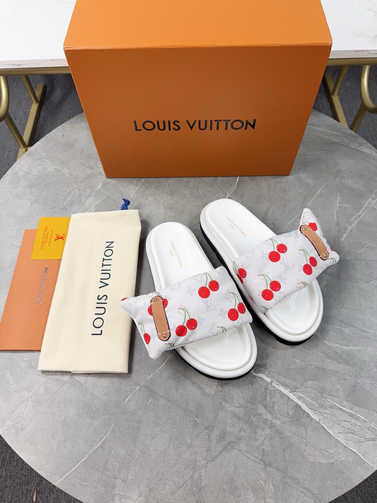 Louis Vuitton LV x TM Cherry slides