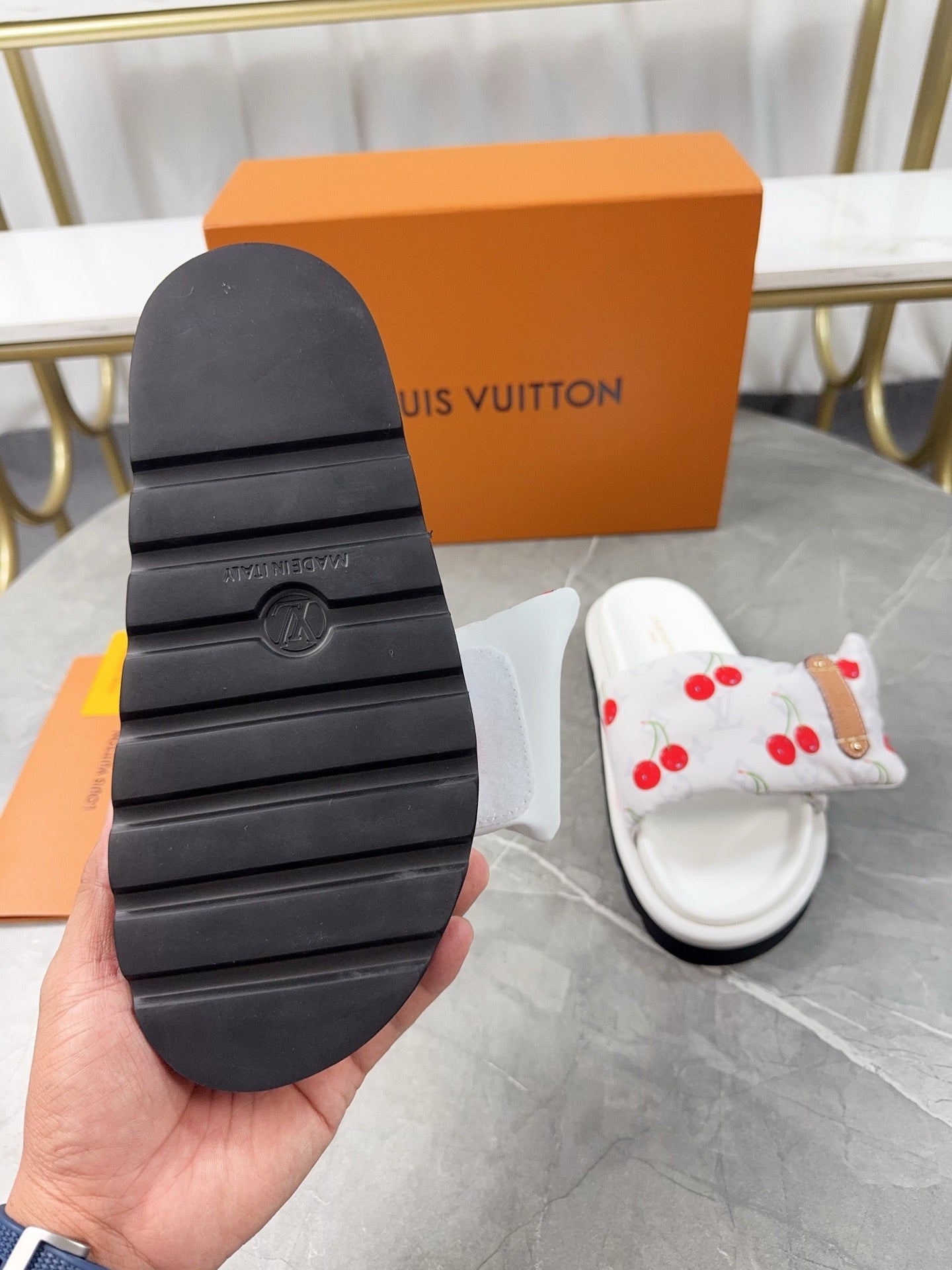 Louis Vuitton LV x TM Cherry slides