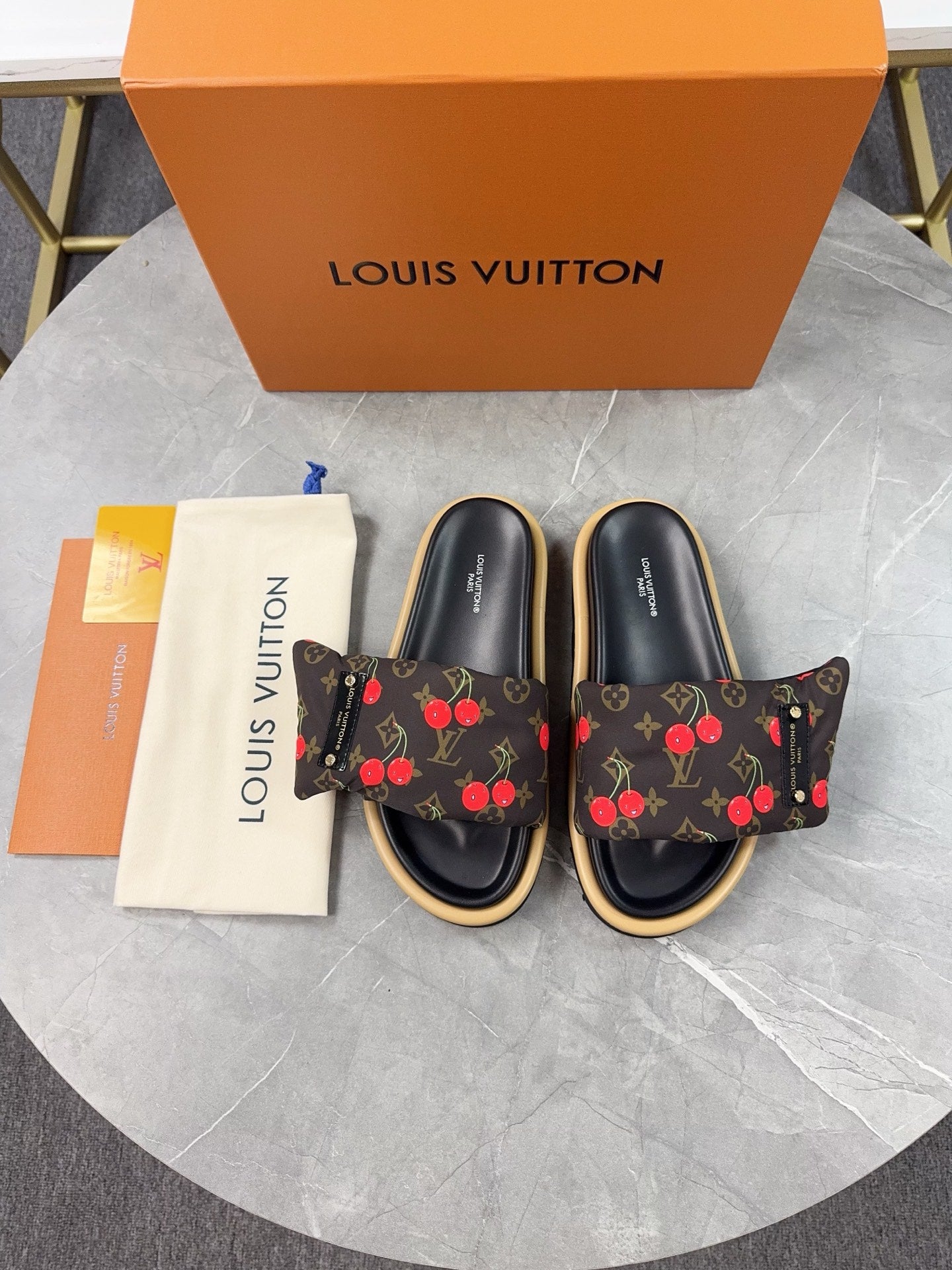 Louis Vuitton LV x TM Cherry slides