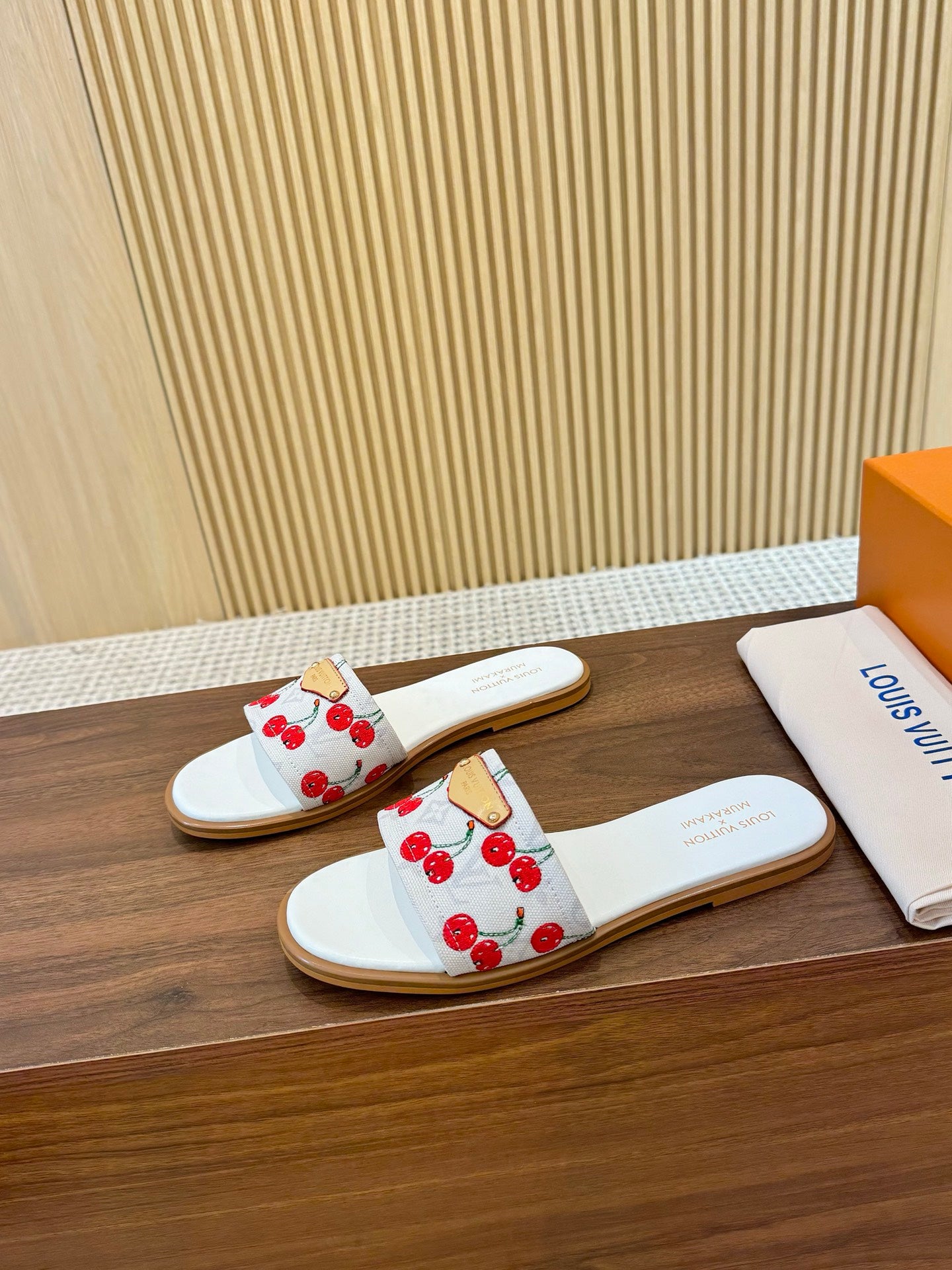 Louis Vuitton Slides lv x murakami cherry