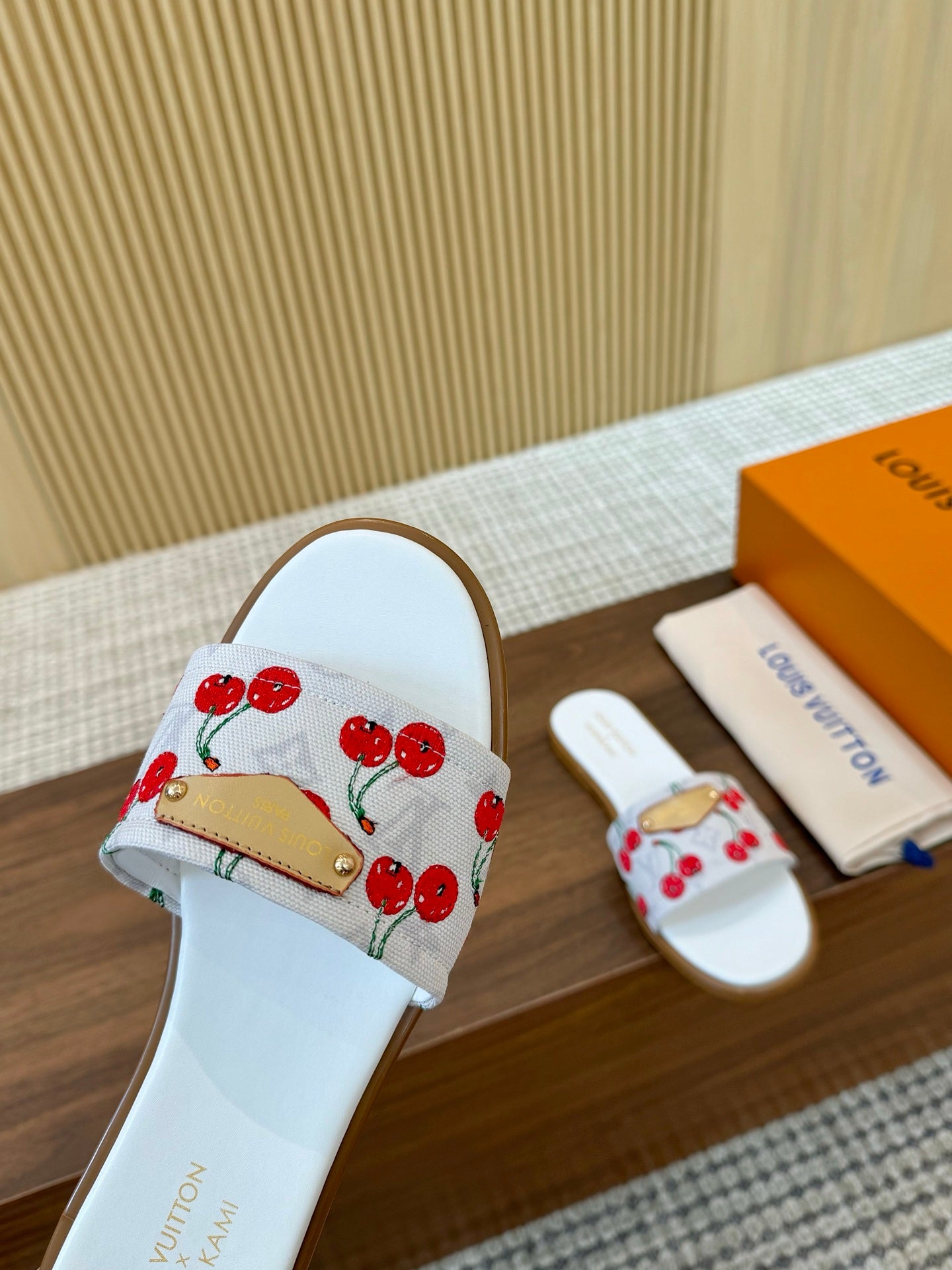 Louis Vuitton Slides lv x murakami cherry