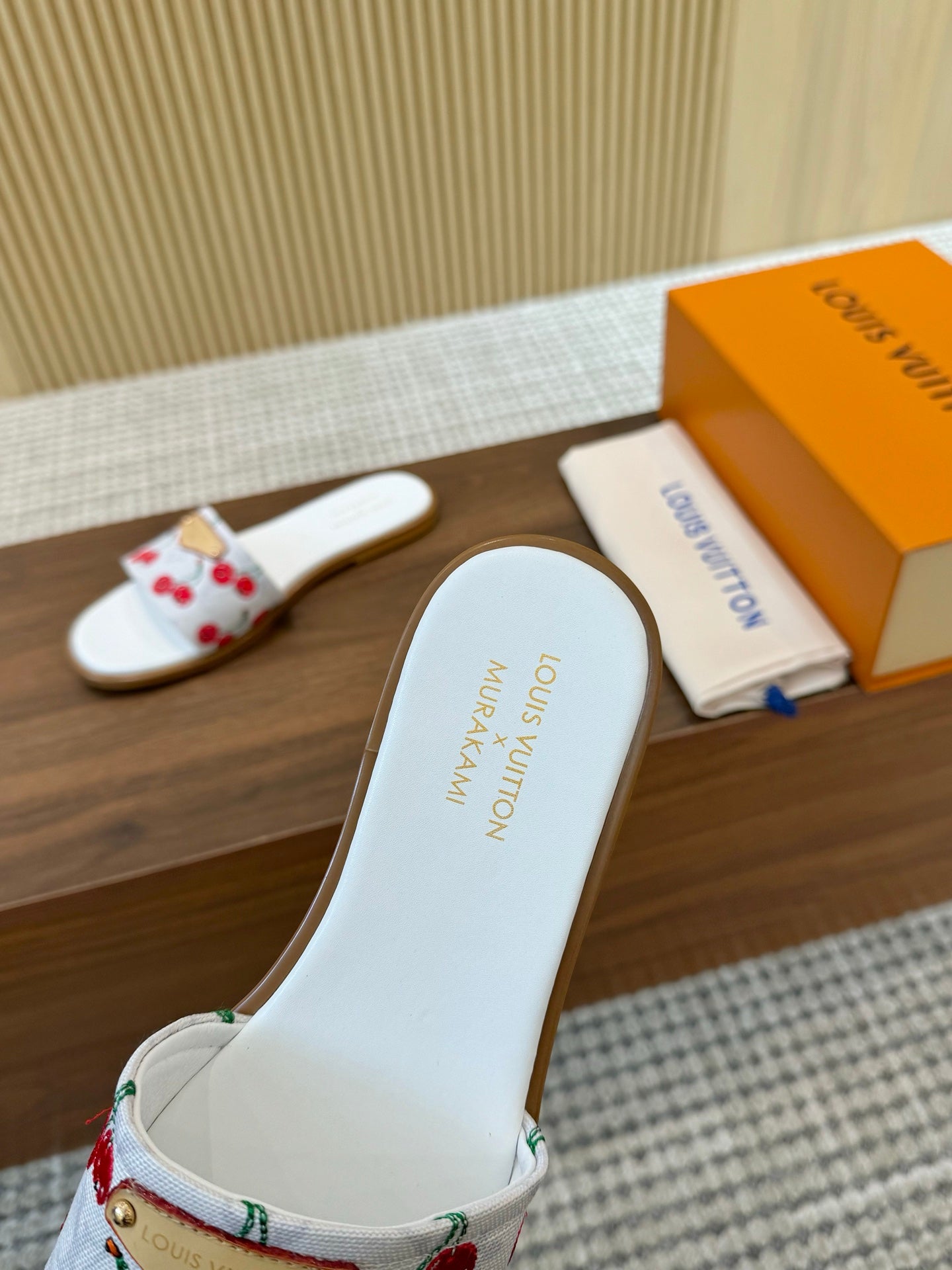 Louis Vuitton Slides lv x murakami cherry