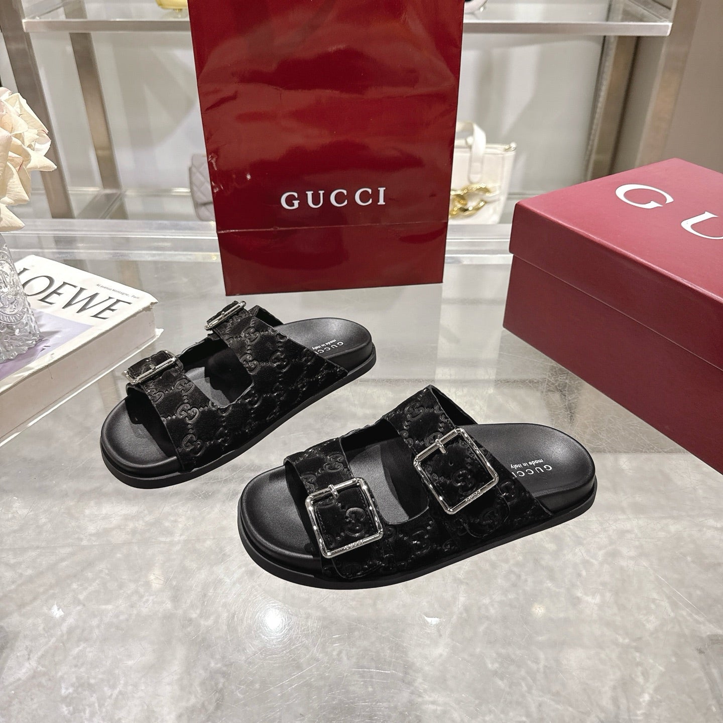 Gucci Suede Slippers