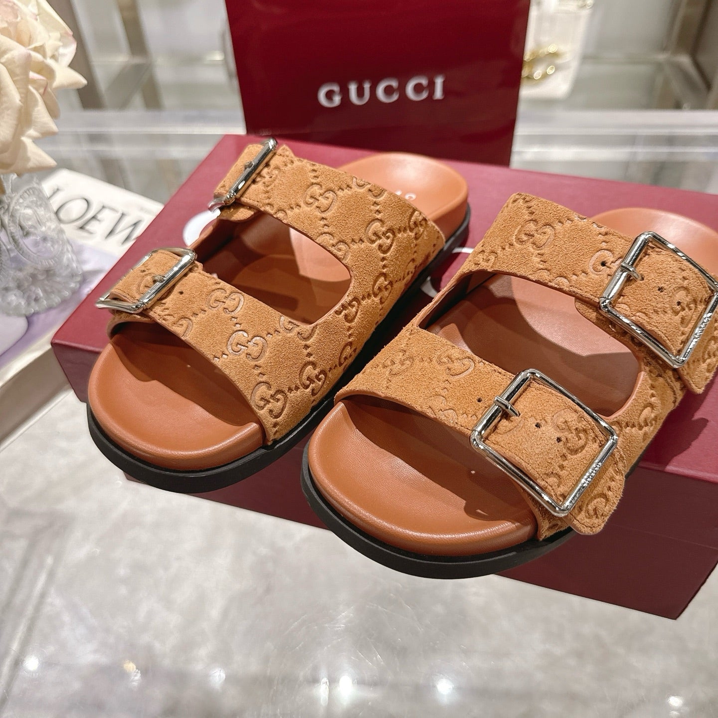 Gucci Suede Slippers