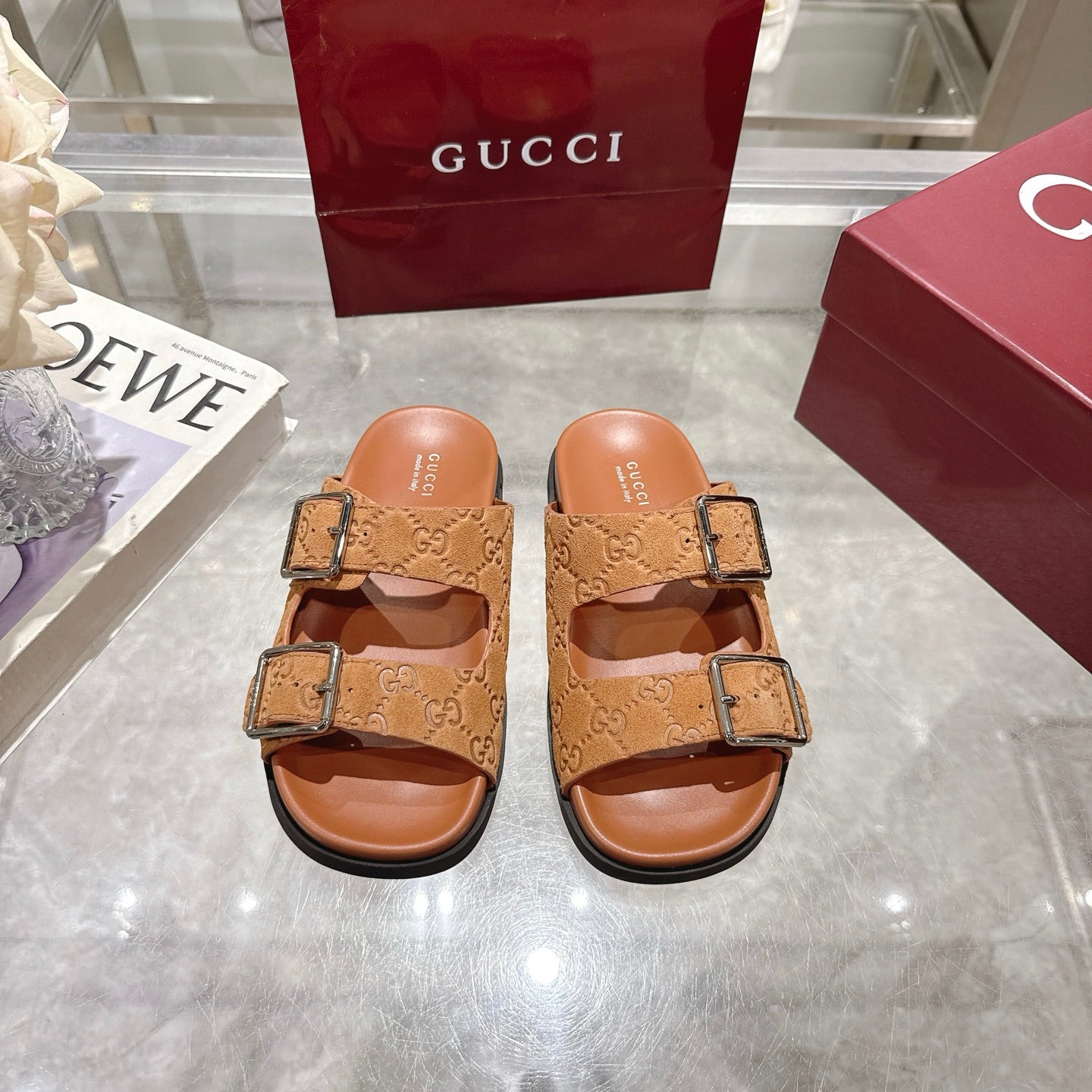 Gucci Suede Slippers