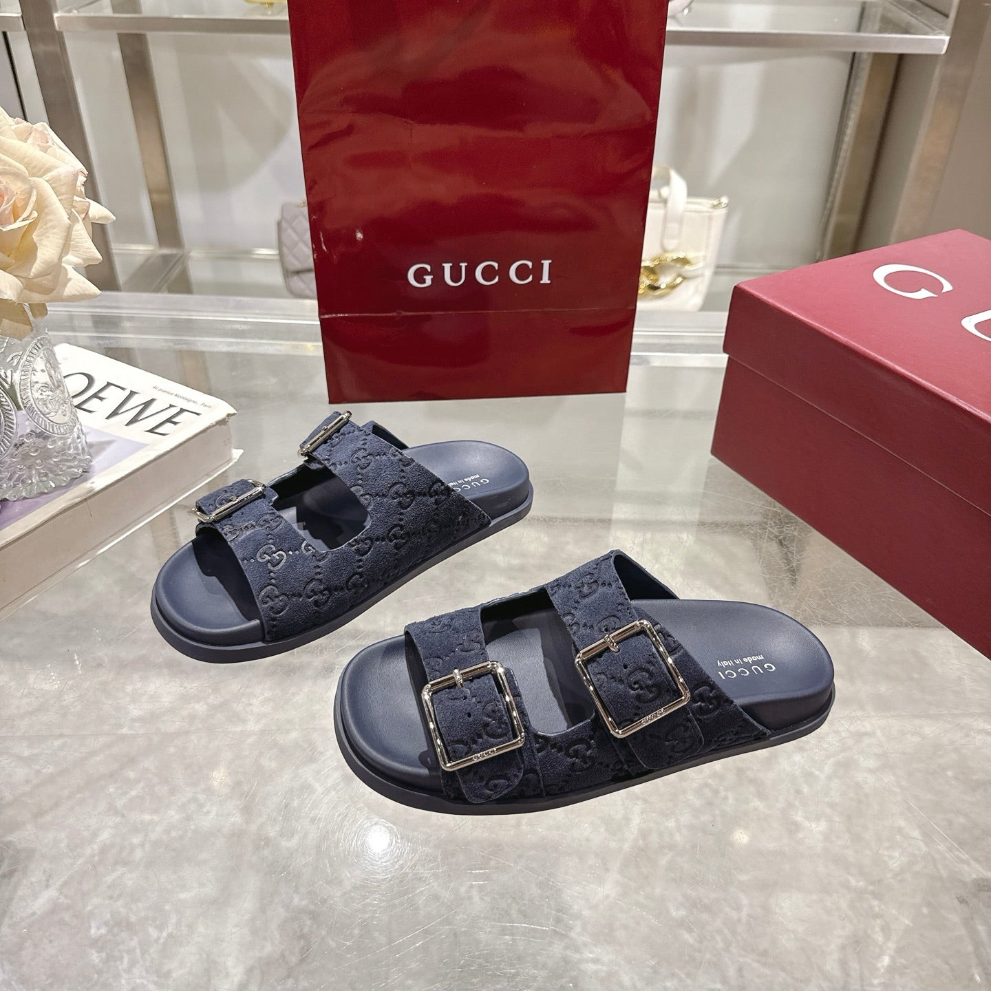Gucci Suede Slippers