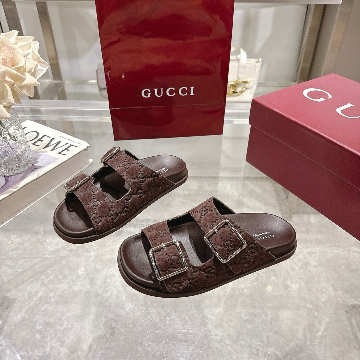 Gucci Suede Slippers
