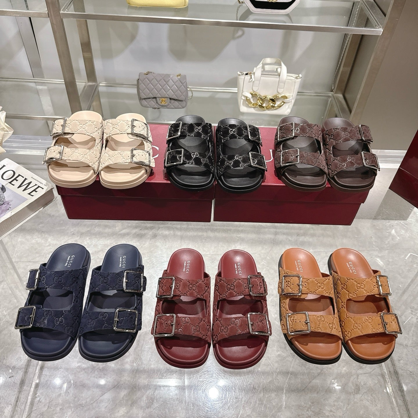 Gucci Suede Slippers