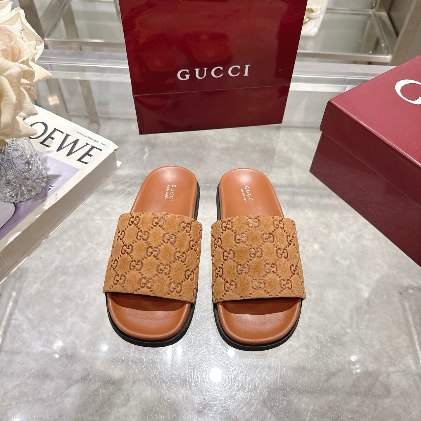 Gucci Suede Slippers